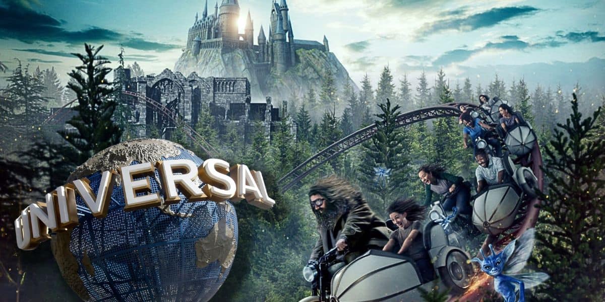 Construction scaffolding and maintenance work visible around Hogwarts Castle